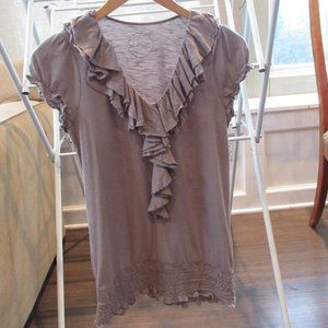 INC Ruffled Short-Sleeve Top and Jacket